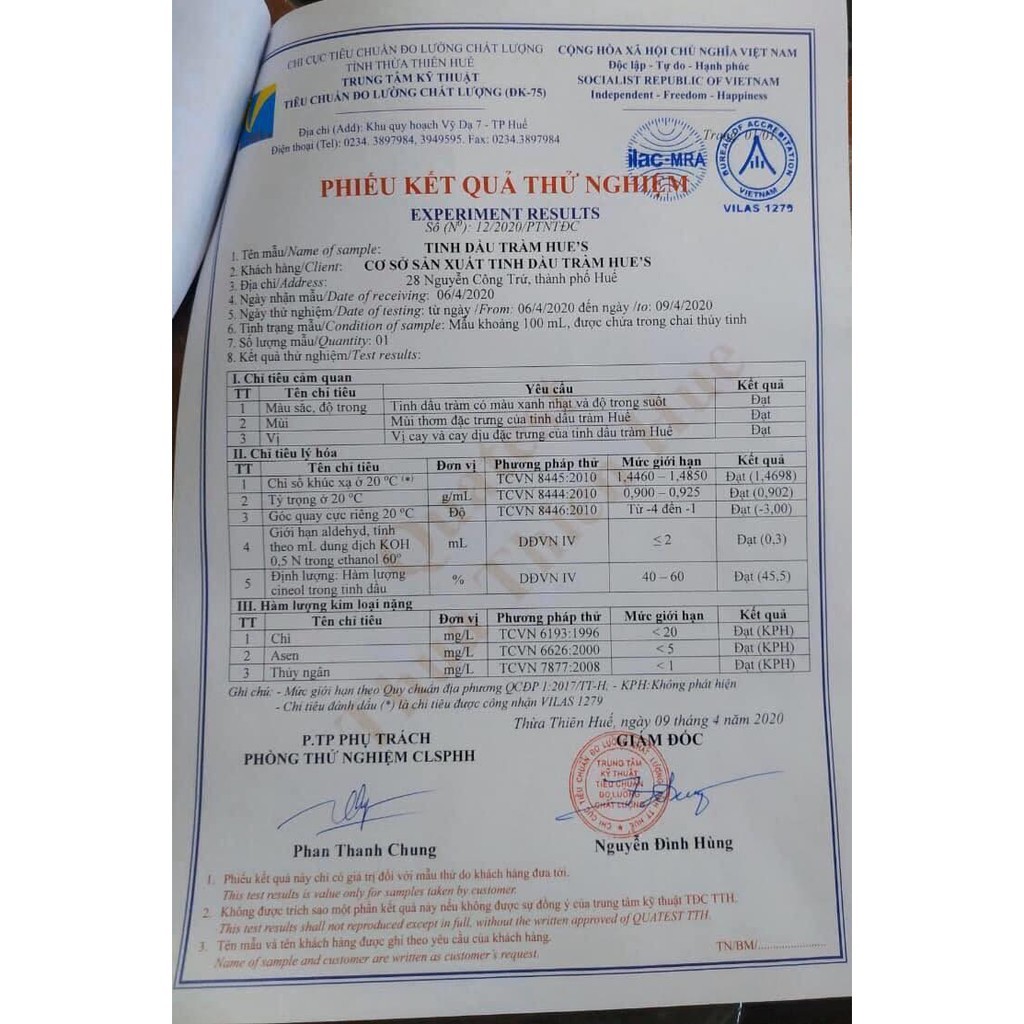 Dầu Tràm H.U.E'S  - Khiêm Cung Tinh Chế