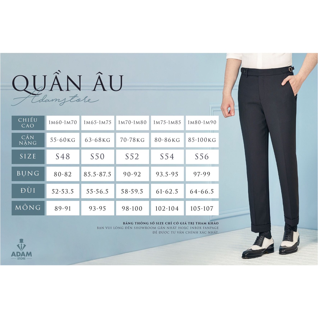 QUẦN ÂU NAM ADAM STORE XANH TÍM THAN KIỂU Q292K1