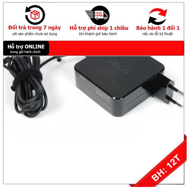 [BH12TH] [- Sạc cho Laptop Asus K550LA K550CA K552EA 19V 3.42A vuông -BẢO HÀNH 12 THÁNG TOÀN QUỐC