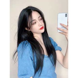 [ẢNH THẬT] Tóc giả nữ chính hãng (Tóc bộ siêu da đầu Lace wig thẳng lơi)