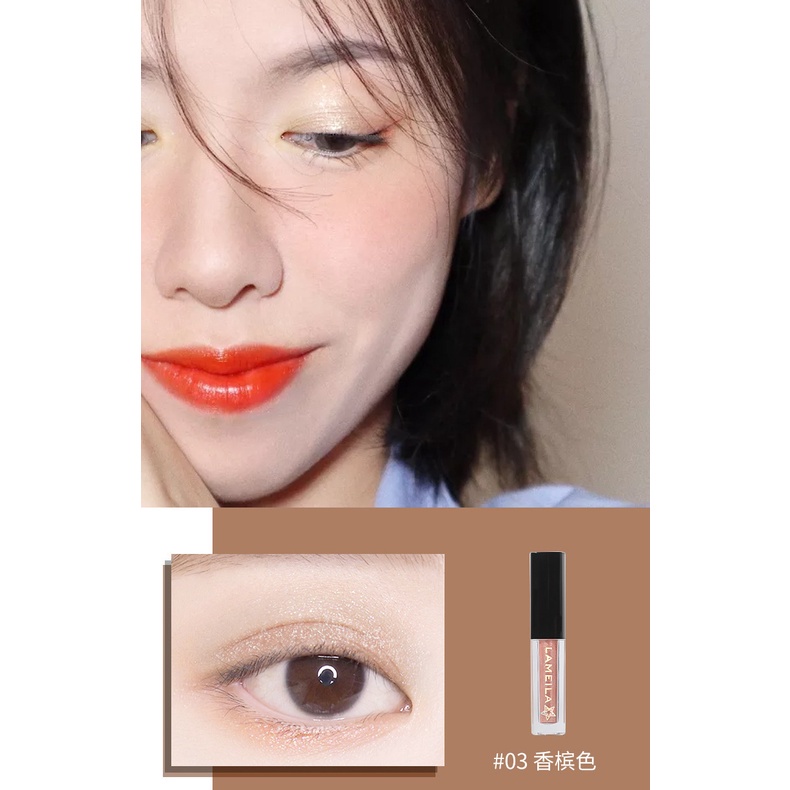 [Hàng mới về] Phấn mắt dạng lỏng Lameila hiệu ứng ngọc trai lấp lánh chống thấm nước