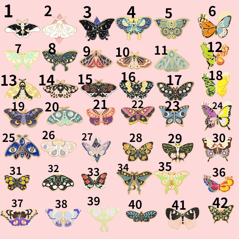 Ghim Cài Áo Hình Bướm Tráng Men 40 Kiểu Sáng Tạo Thời Trang