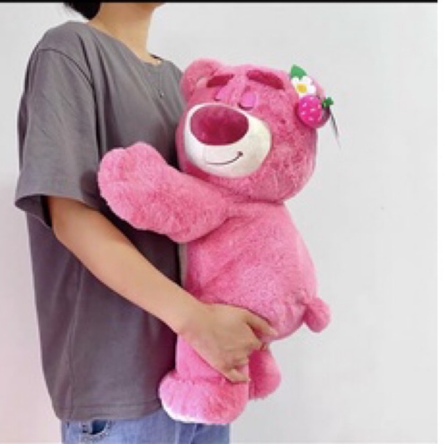 Gấu bông Lotso ngủ gật màu strawberry 🍓hàng có sẵn