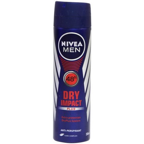 Xịt khử mùi Nivea Men Dry Impact Khô thoáng chai 150ml