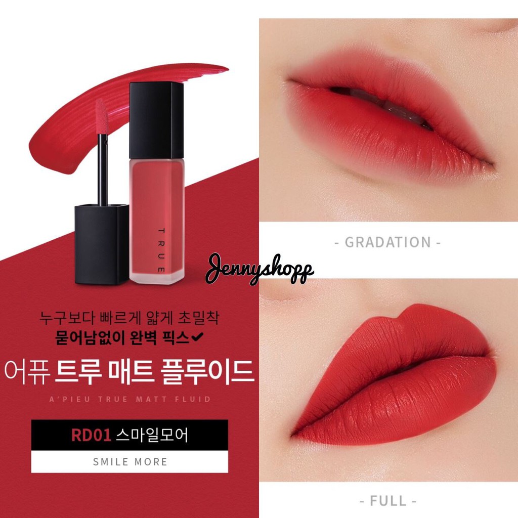 Son kem lì Apieu True Matt Fluid