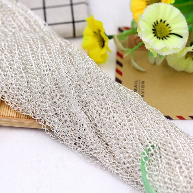 Dây xích nhỏ màu vàng bạc làm phụ kiện trang trí, handmade