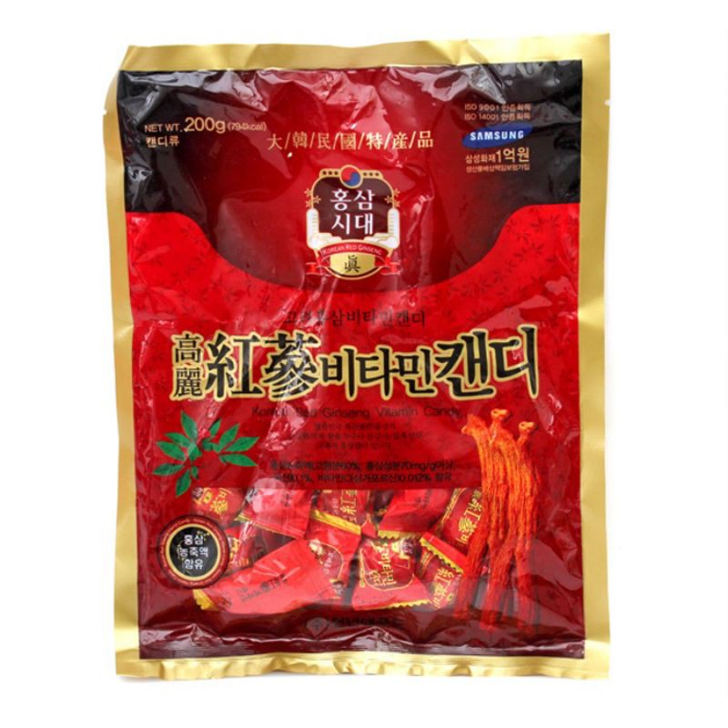 Kẹo Hồng Sâm Hàn Quốc Korean Red Ginseng 200g