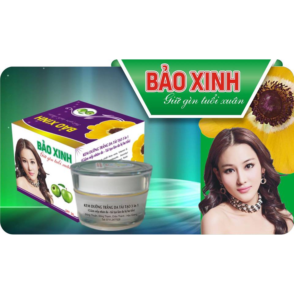 Kem dưỡng trắng tái tạo da 3.1 bảo xuân - kem bảo xinh tên mới - HX1726