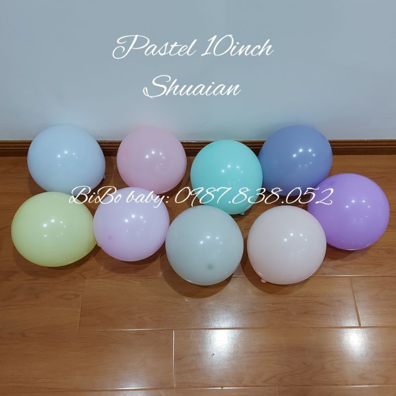 Bóng cao su pastel  màu nhạt 5/10/24inch trang trí sinh nhật - BiBo baby