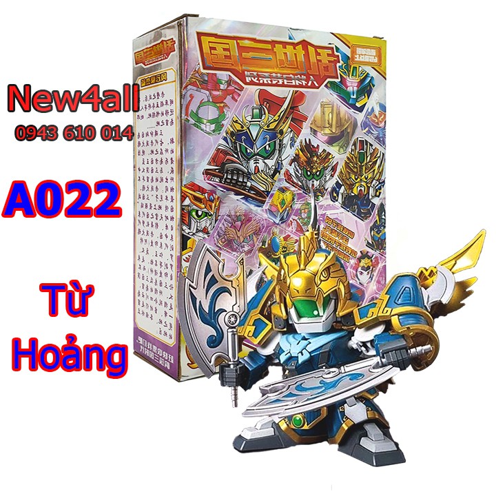 Gundam Tam Quốc A022 Từ Hoảng - đồ chơi lắp ráp mô hình sd Gundam giá rẻ dưới 100k the three Kingdom 2019 mới