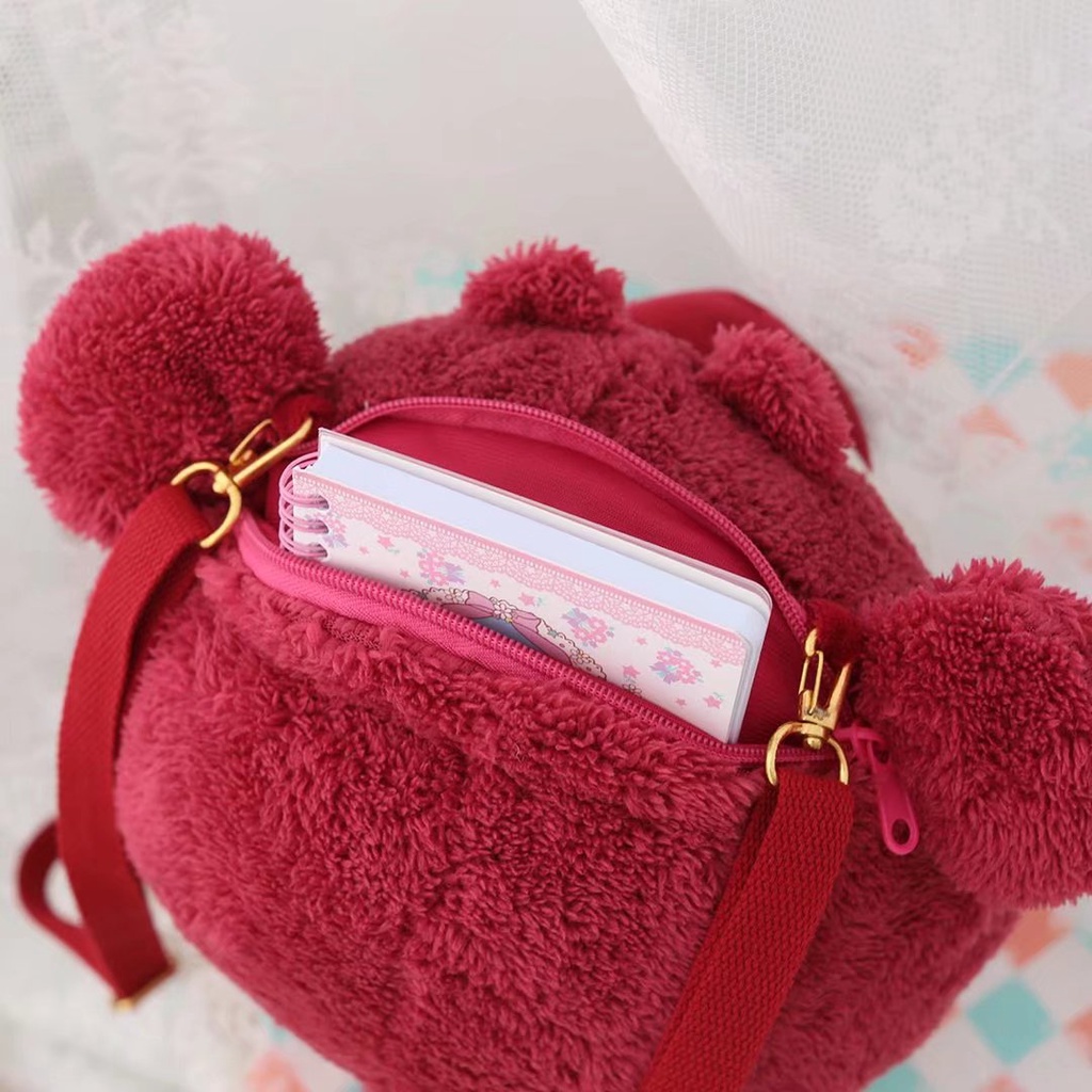 Balo gấu dâu Lotso đầu bự