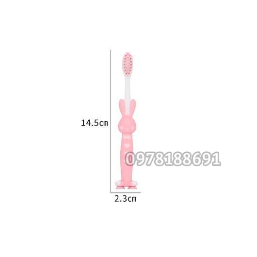 SET 4 Bàn Chải Đánh Răng Trẻ Em Có Chân Đứng Lông Mềm