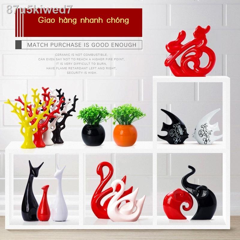 Sáng tạo Đồ trang trí nhỏ, phụ kiện gia đình, tủ rượu, trí, phòng khách, ngủ, thủ công gốm sứ, bình hoa đơn giản
