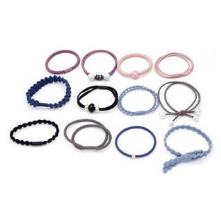 Hộp dây buộc tóc Hàn Quốc - set 12 dây buộc tóc