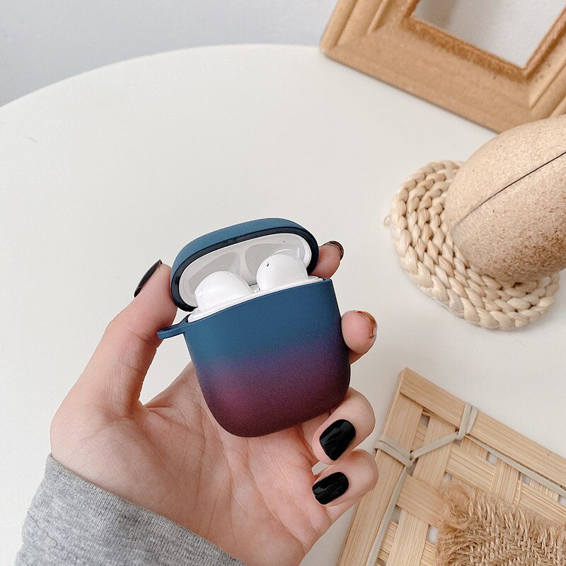 Vỏ cứng bảo vệ hộp sạc tai nghe Baseus W04 W04 Pro TWS Bluetooth không dây màu Gradient