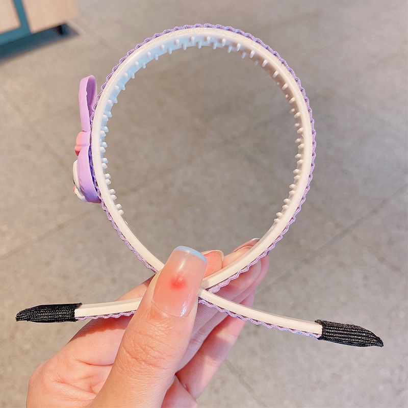 Kẹp Tóc Nơ Lưới Không Đau Chống Trượt Aku