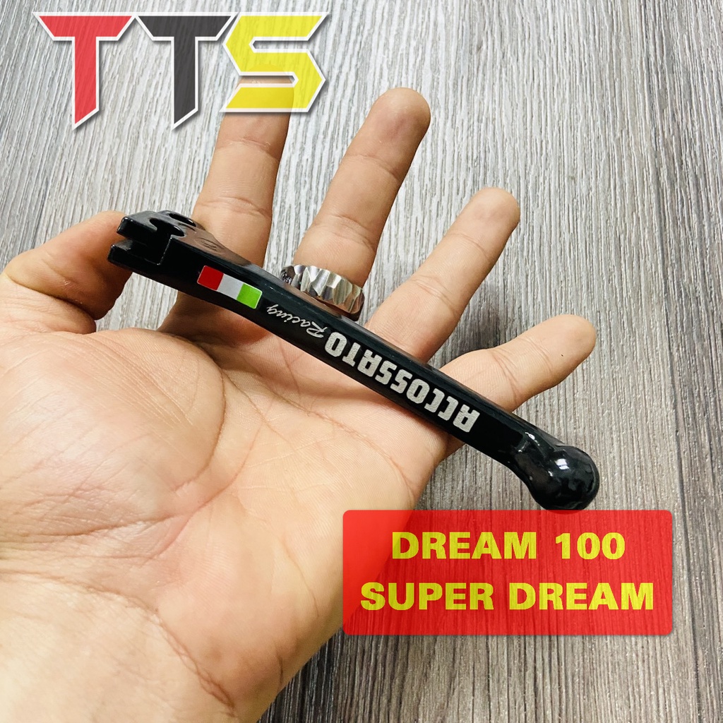 Tay thắng đĩa zin mod tem cờ ý Accossato chất liệu nhôm zin cao cấp lắp xe DREAM THÁI, SUPER DREAM