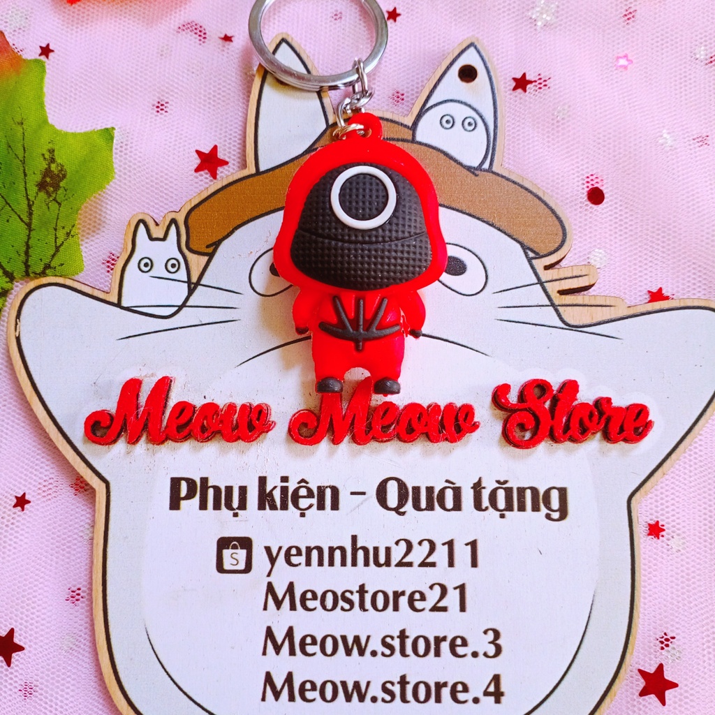 ❣️Ảnh MeowMeow❣️ Móc Khoác Squid Game - Móc Khoá Mochi Siêu Cưng