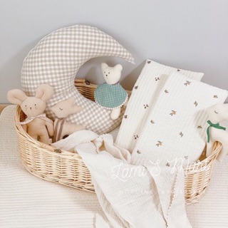 <Có Sẵn> GỐI MỎNG QUILTING CHỮ NHẬT DOTTODOT GỐI CHO BÉ SƠ SINH HÀN QUỐC