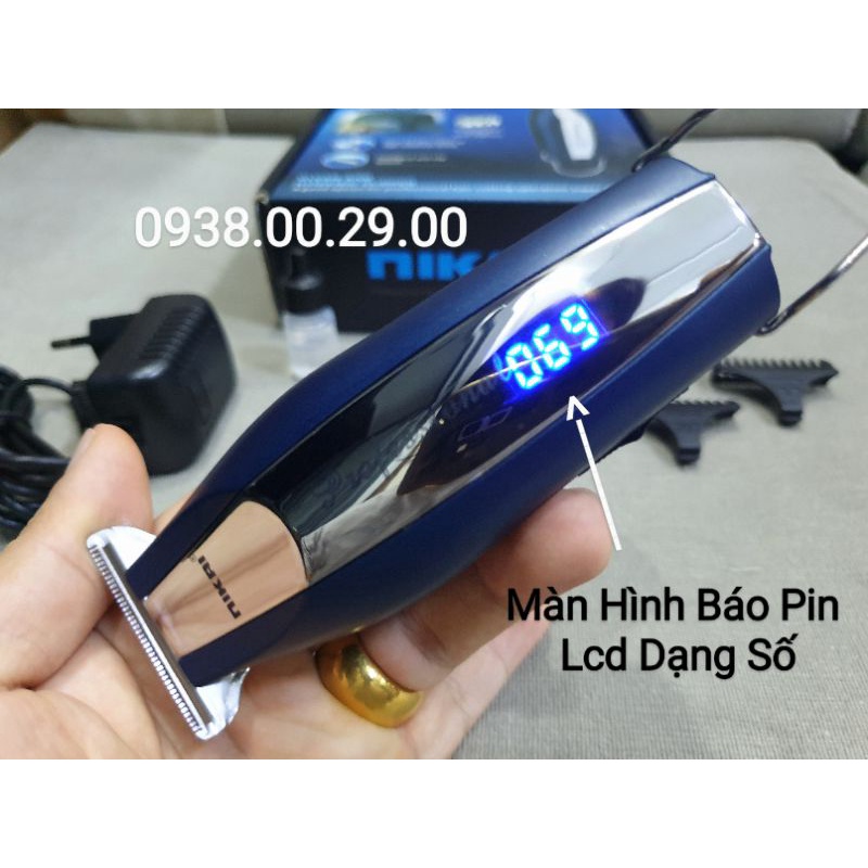 Tông Đơ Cạo Viền Nhật Bản Nikai 2260T Lưỡi Thép T-Blade 440C Chạy 2 Tốc Độ.(Ảnh thật)