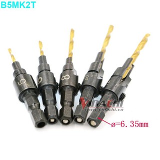 Bộ 5 mũi khoan 2 tầng - lục giác