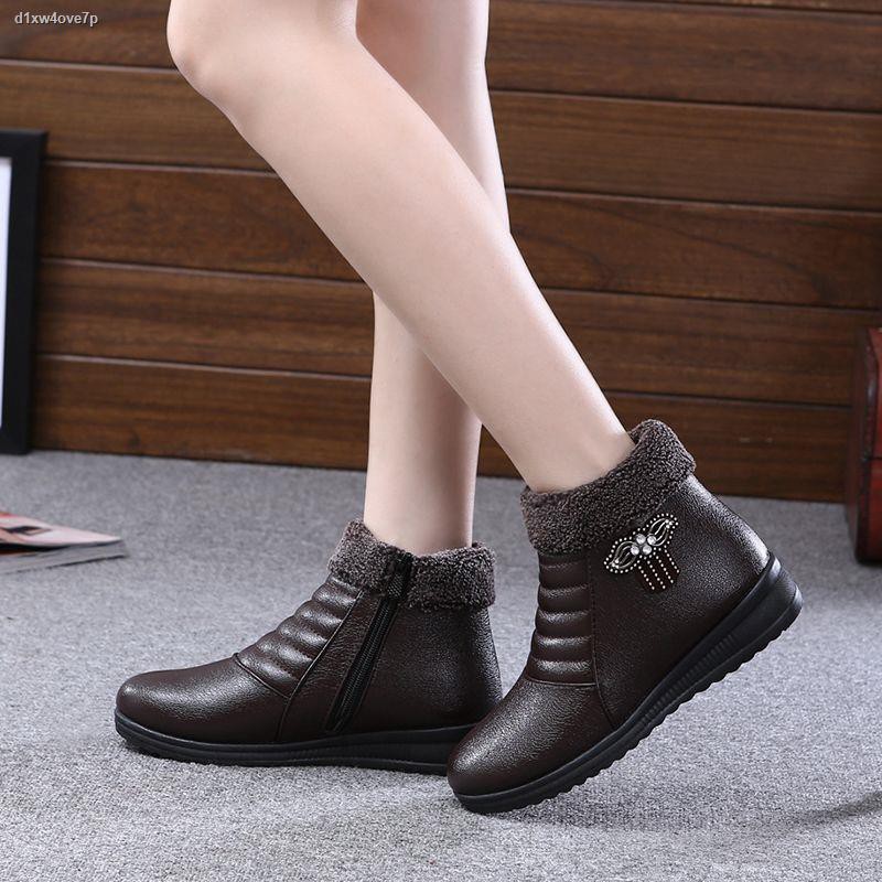 Giày bông nữ thu đông, mẹ, bốt nhung phụ trung niên và cao tuổi ấm áp, đi tuyết,, | BigBuy360 - bigbuy360.vn