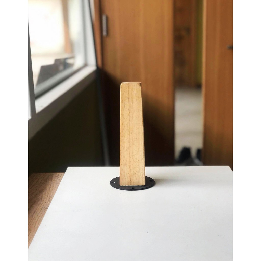 BÁN LẺ CHÂN GỖ VUÔNG , CHÂN GỖ CAO CẤP CAO 10CM, 15CM, 20CM + KÈM PÁT SẮT CHỤP + VÍT GỖ