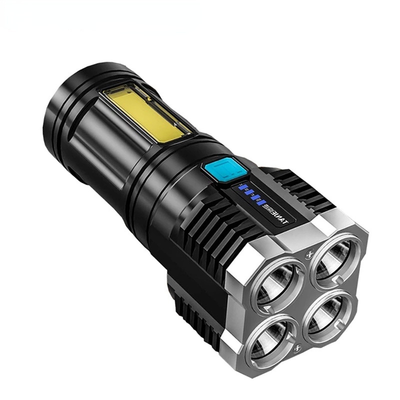 Đèn Pin Led USB Công Suất Cao Siêu Sáng Dùng Cho Hoạt Động Ngoài Trời