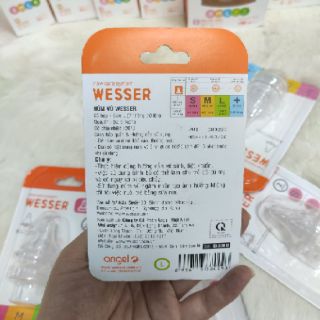(Chính hãng)Núm ti Wesser cổ hẹp S/M/L