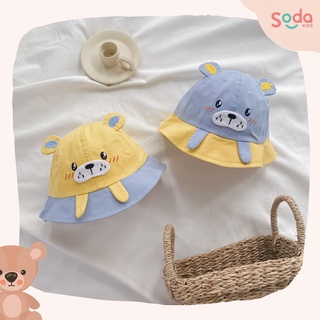 Mũ vành cún con vàng xanh dành cho bé trai và bé gái 1-3y