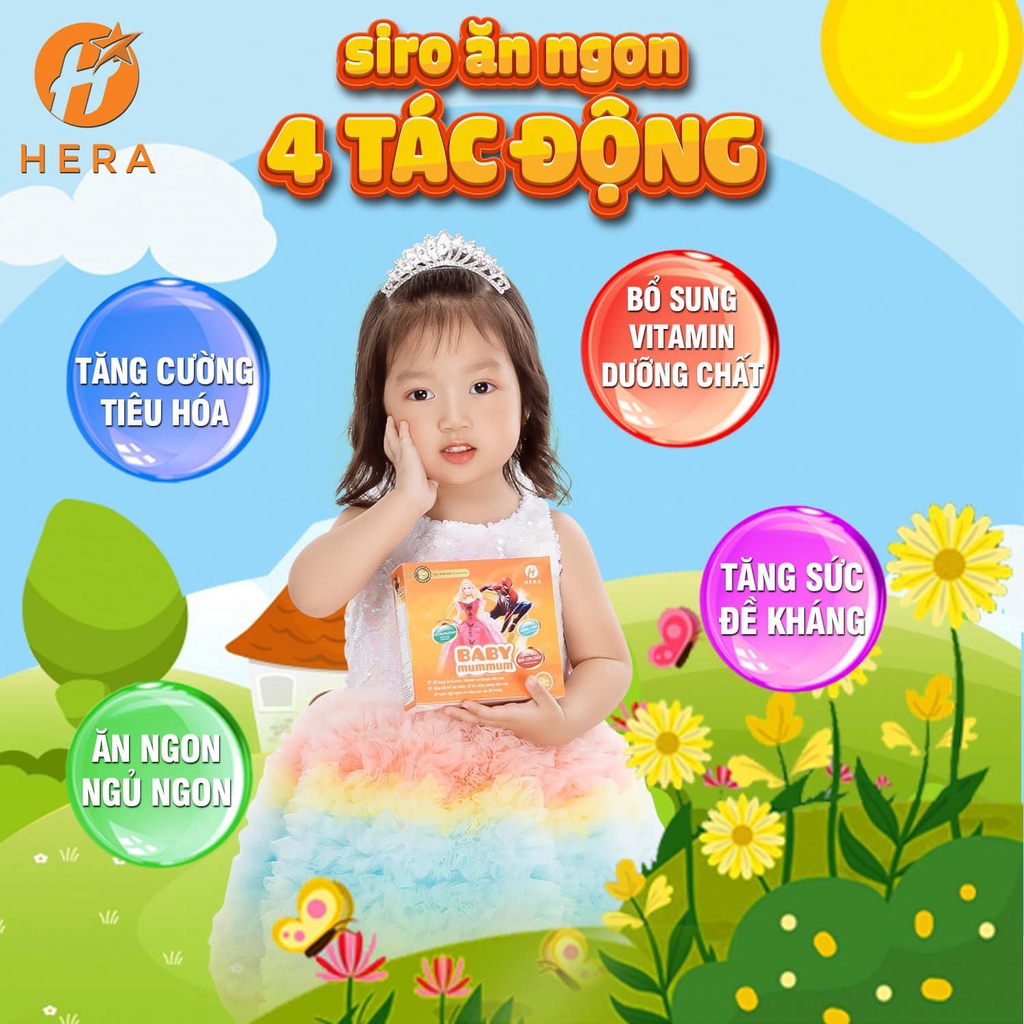 Siro ăn ngon BABY MUMMUM Siro Ăn Ngon Hera Hộp 25 gói