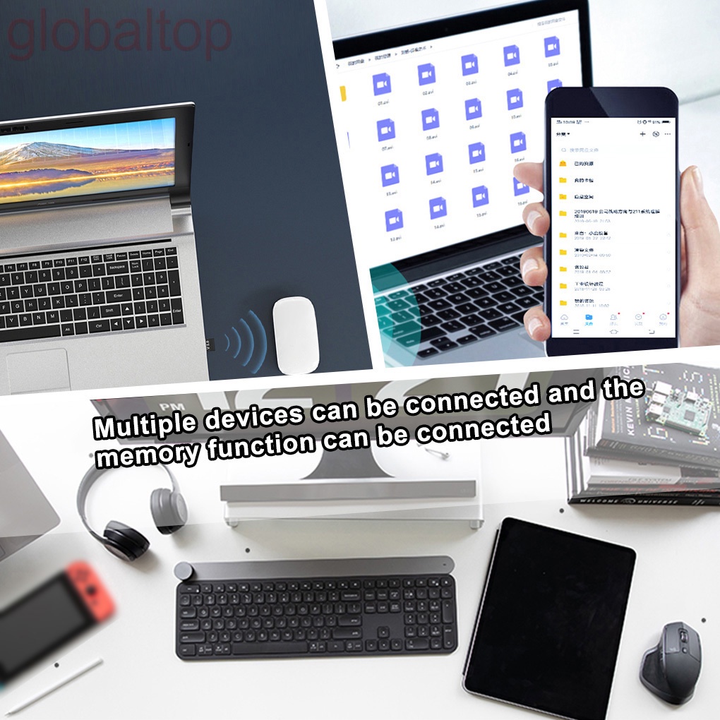Usb Thu Phát Tín Hiệu Âm Thanh Bluetooth Không Dây Mini Di Động Tiện Dụng Cho Laptop / Máy Tính Bàn