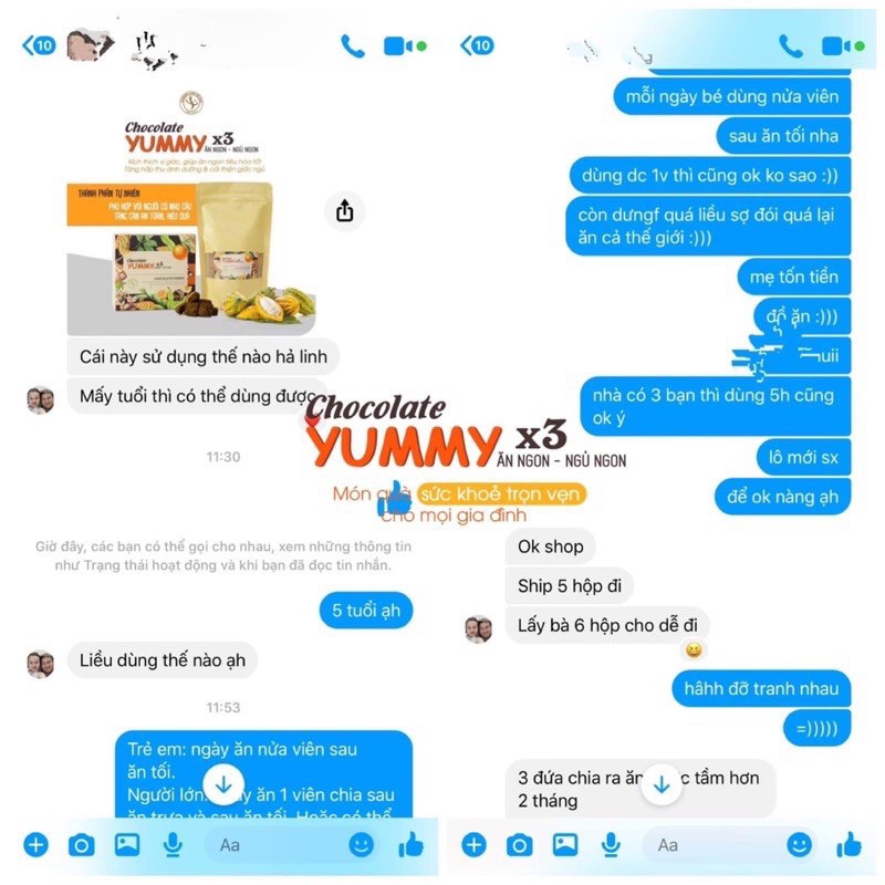KẸO CHOCOLATE TĂNG CÂN YUMMY SLIMMING chính hãng