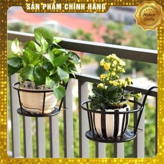 ❄Giá sắt tròn treo ban công ❤️ bản đẹp ❤️ đỡ chậu hoa