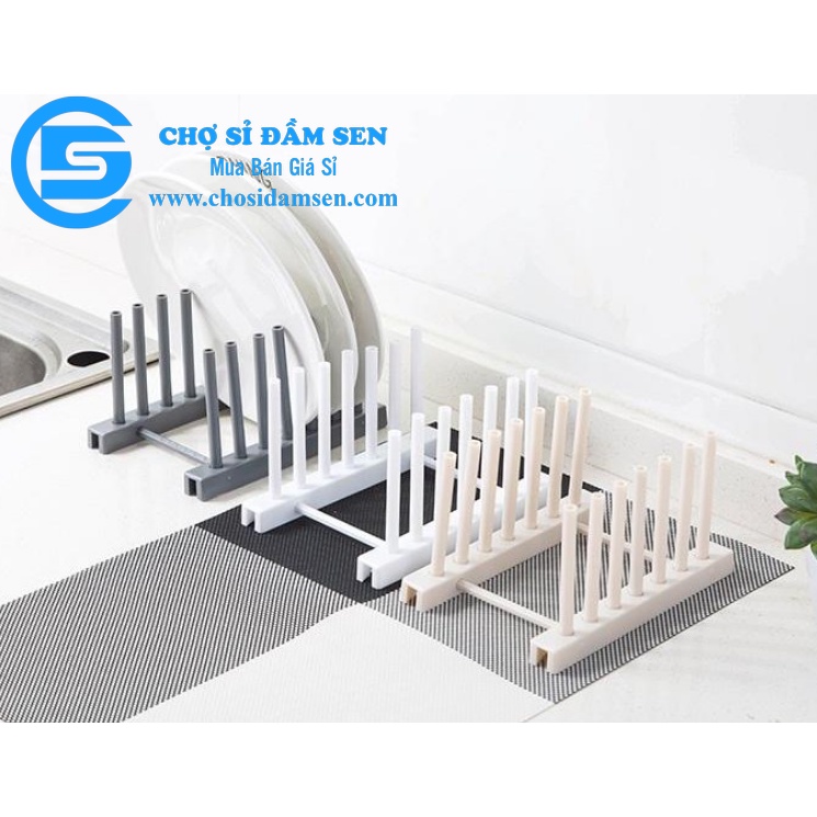 Kệ Úp Đĩa, Nắp Vung Bằng Nhựa Cao Cấp Nhỏ Gọn Chắc Chắn G367-KeUpDia