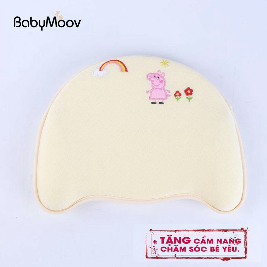 Gối cao su non Babymoov Cao cấp chống méo đầu, nghẹo cổ, còng lưng cho bé