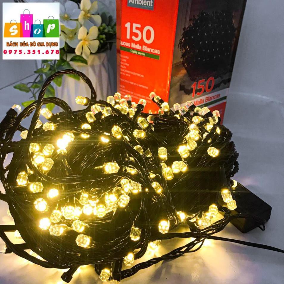 DÂY ĐÈN NHÁY LED TRANG TRÍ , 10M 20M,40m ĐEN LED KIM CƯƠNG CUỐN CÂY CAO CẤP-GIADUNG24H
