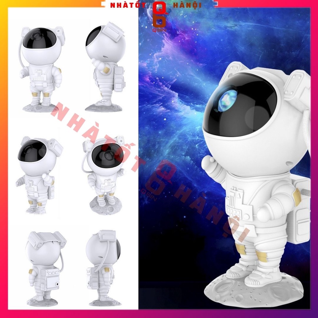 Combo Đèn phi hành gia chiếu Sao Tặng kèm Đèn LED tiktok 5M RGB 16 triệu màu điều khiển app bảo hành 12 tháng