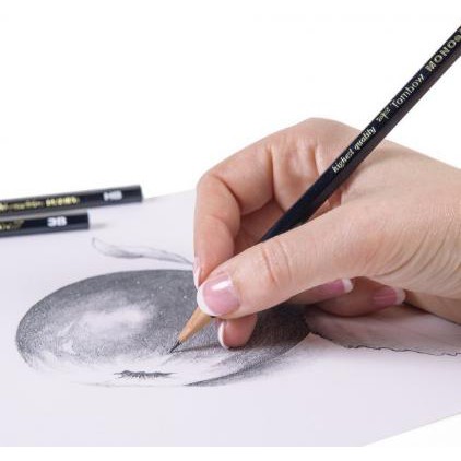 🔹 Chì Phác Thảo Tombow Mono J, Bút Chì Gỗ Tombow Mono J