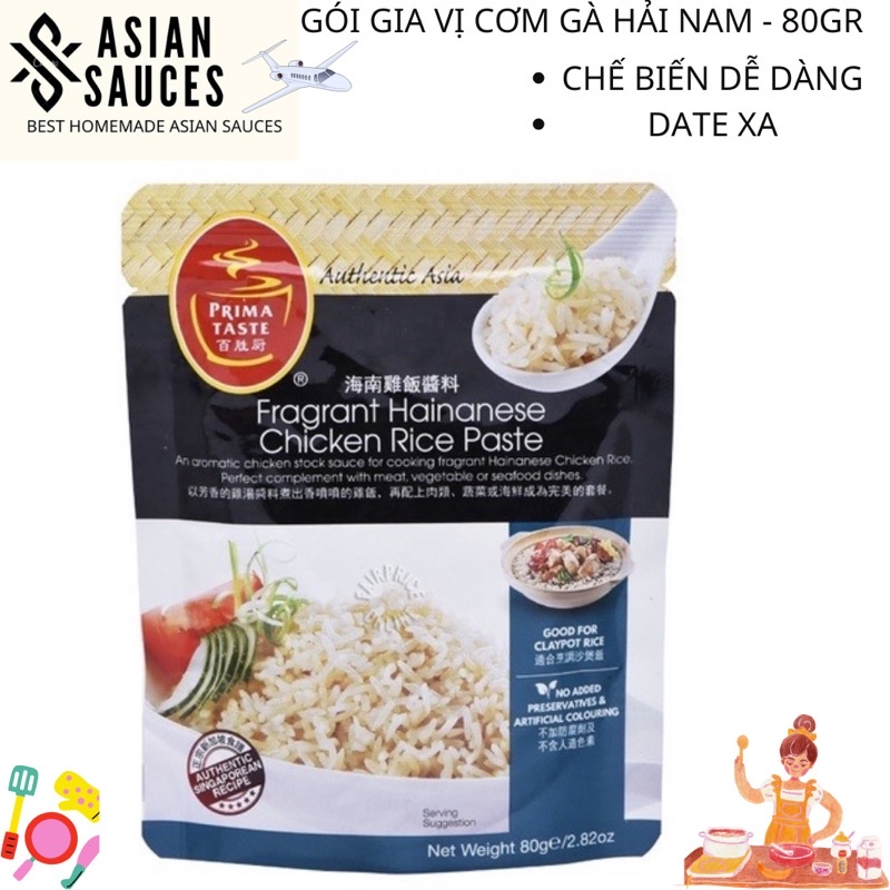 Gói gia vị Cơm gà Hải Nam hãng Prima Taste 80gr