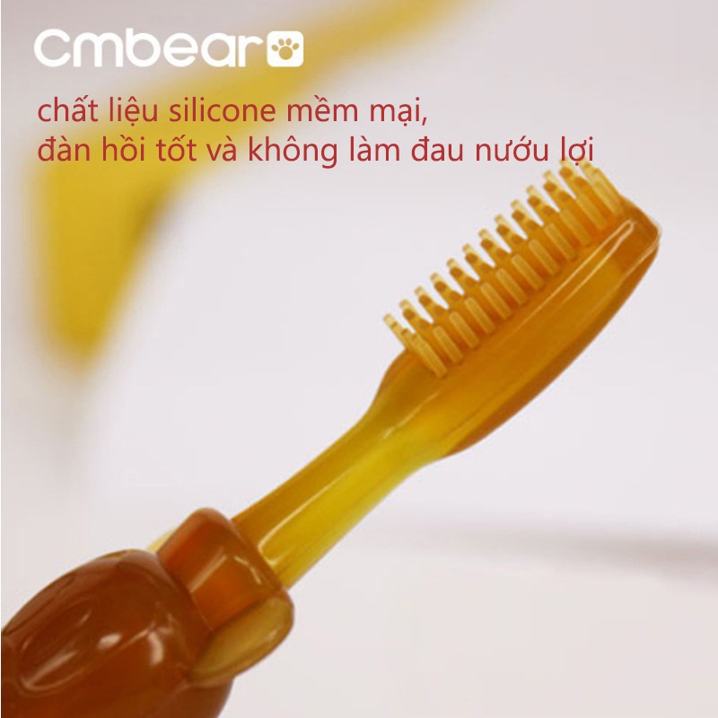 Bàn Chải Tập Đánh Răng Silicon CMBEAR Cho Bé - CMB16
