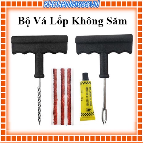 Bộ Vá Lốp Không Săm 6 chi tiết cho xe hơi, xe máy