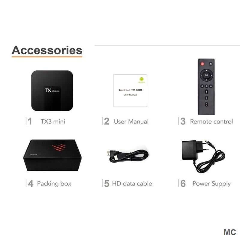 Tv box Tx3 Mini Android 11.0 2/4g 16/32g DDR3 h 4K HD 2.4G Và Phụ Kiện