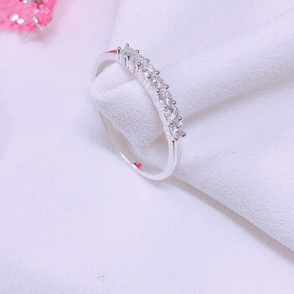 Nhẫn bạc nữ đẹp gắn đá nhỏ siêu xinh - Bạc Bibi
