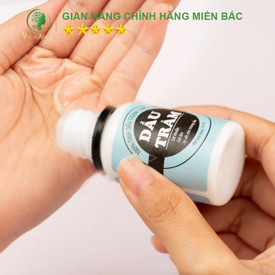 [ Giảm 35K - Đơn 339K ] Dầu tràm tinh chất ngừa ho, cảm, chống muỗi Wonmom 15ml ( An toàn cho trẻ sơ sinh )