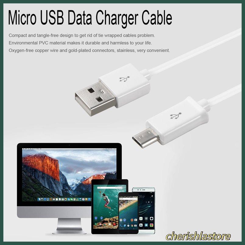 Dây Cáp Sạc Dữ Liệu Usb 1m 3ft V8 Sang Micro Usb Cho Samsung