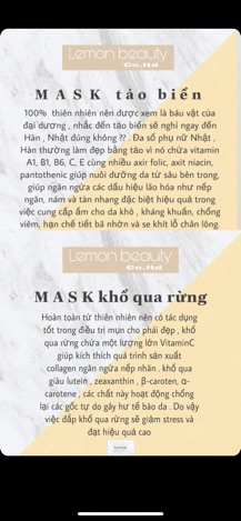 [QUÀ TẶNG NHƯ HÌNH] MẶT NẠ KHỔ QUA RỪNG LEMONBEAUTY