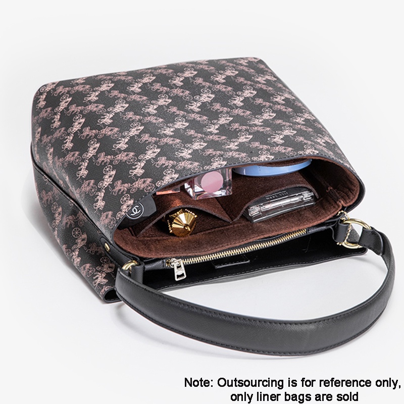 Túi chèn đựng mỹ phẩm EVERTONER cầm tay bằng vải nỉ cho túi Coach Charlie nữ