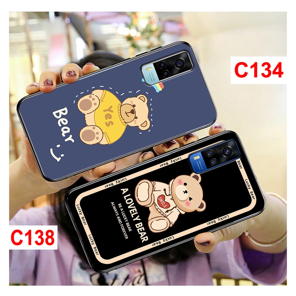 Ốp lưng Vivo Y53s - Y51(2020) - Y72 5G in hình gấu baer dễ thương. ốp lưng vivo rẻ bền đẹp.