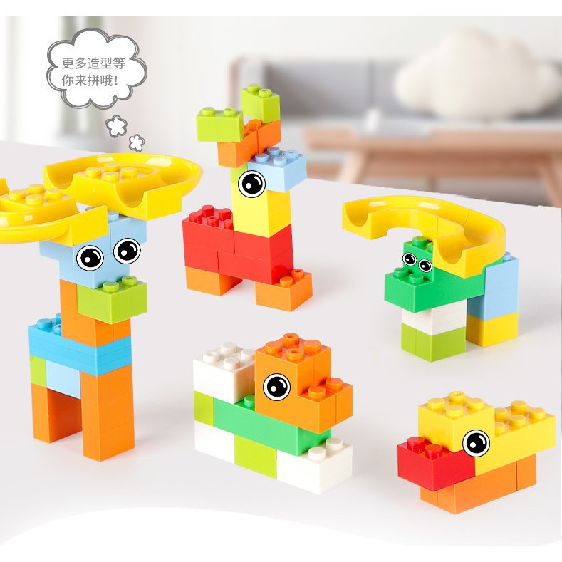 Lego Tháp Bóng Trượt 118 Chi Tiết- Lego Lăn Bi Máng Trượt- Đồ Chơi Ghép Hình Sáng Tạo